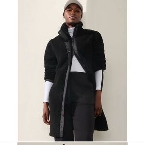Women's Black Longline Jacket